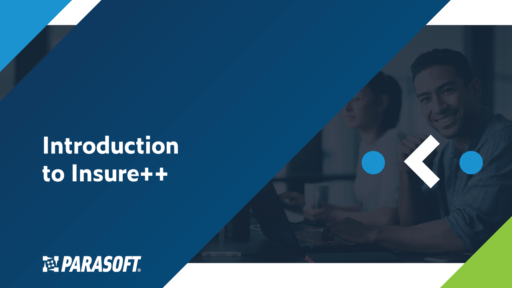 Introduction to Insure++ text on left with product logo on right