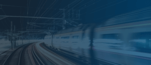 Blurry image of train passing by.