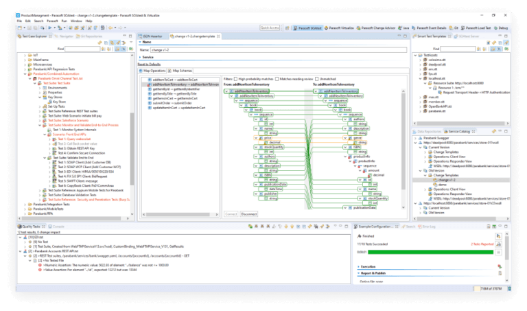 Screenshot of Parasoft SOAtest.