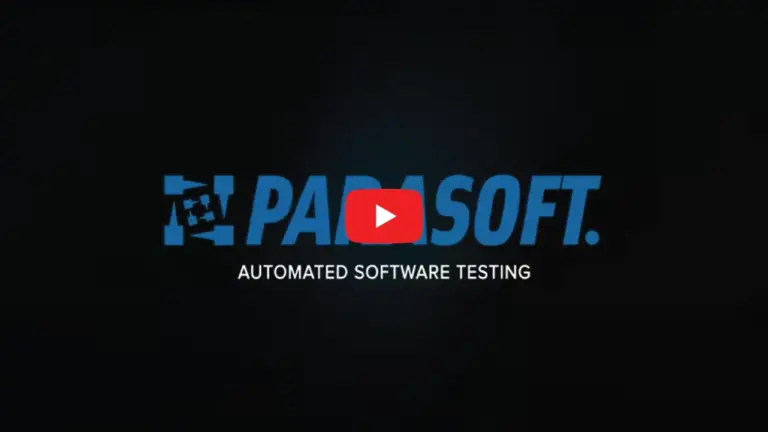 Screenshot of Parasoft overview video. Parasoft, Automated Software Testing text in middle of image